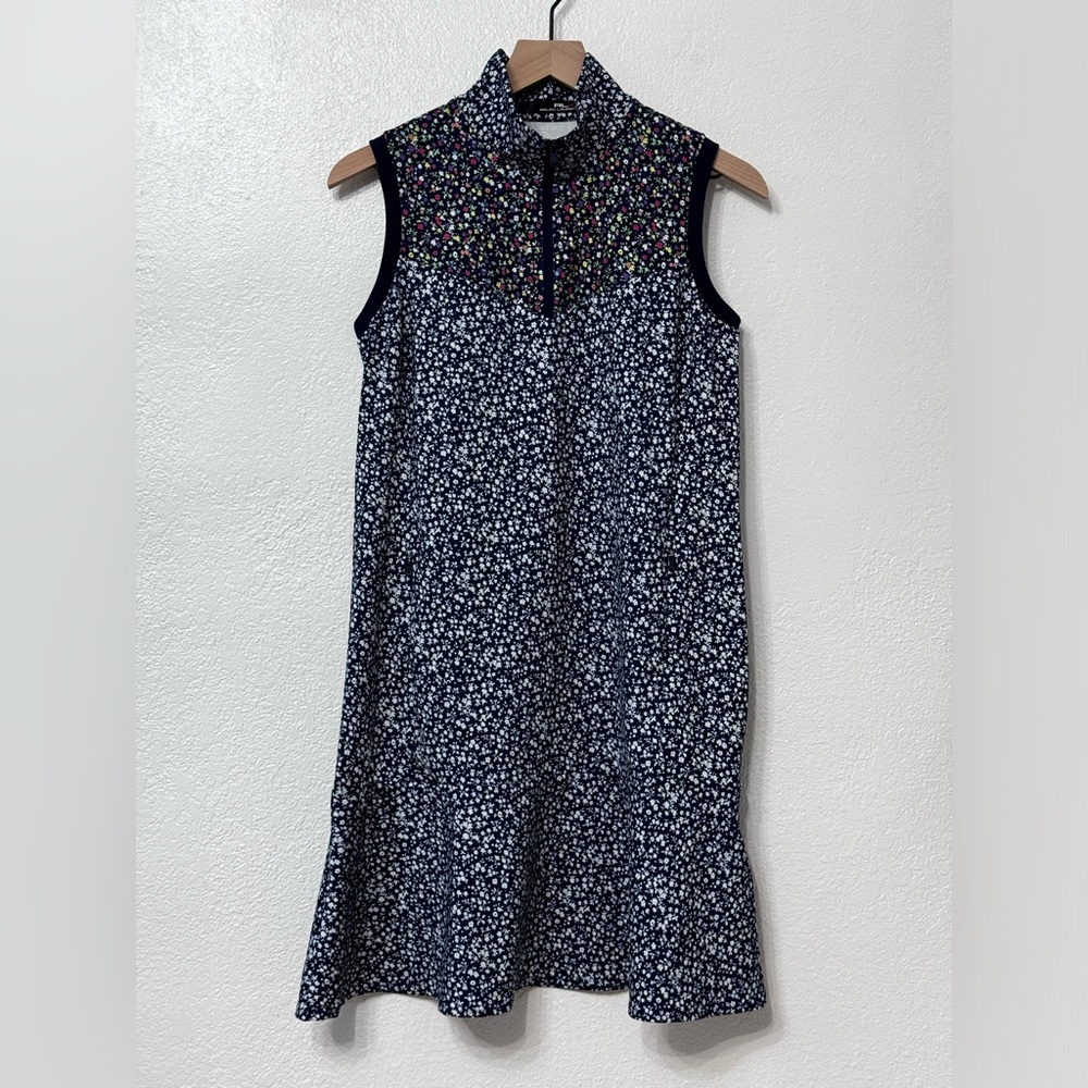 RLX Ralph Lauren golf Sleeveless Floral Dress Women’s Size M With Pockets